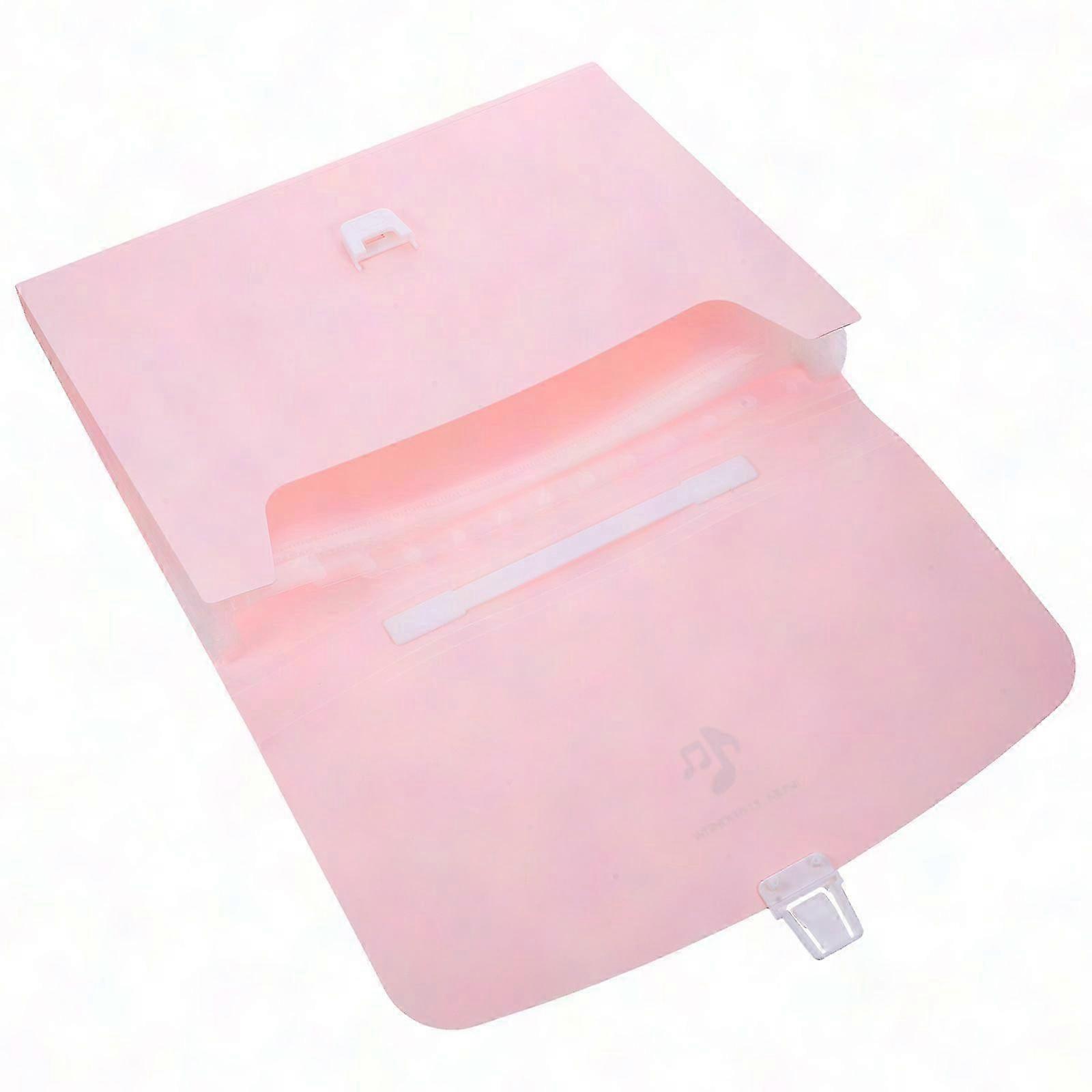 1 Set Portable Plastic Document Organizer Bag for Office