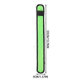 Fitness LED Slap Armbands for Running Walking 5Pcs Green Slap Bands