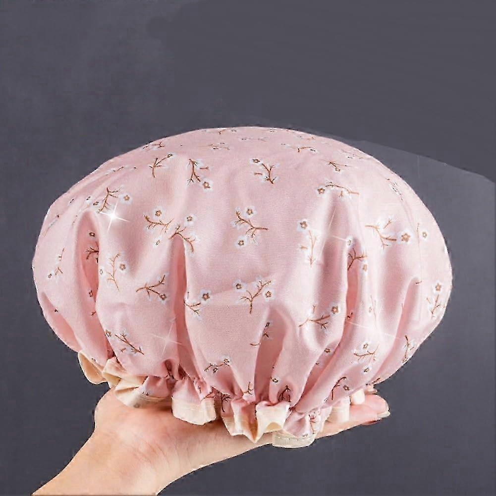 Double Layer Breathable Shower Cap