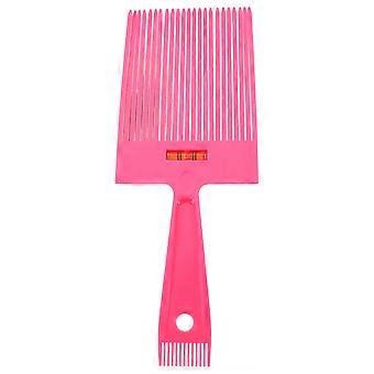 Hair Styling Comb for Hair Use Pink ABS Multi-Function Barber Comb