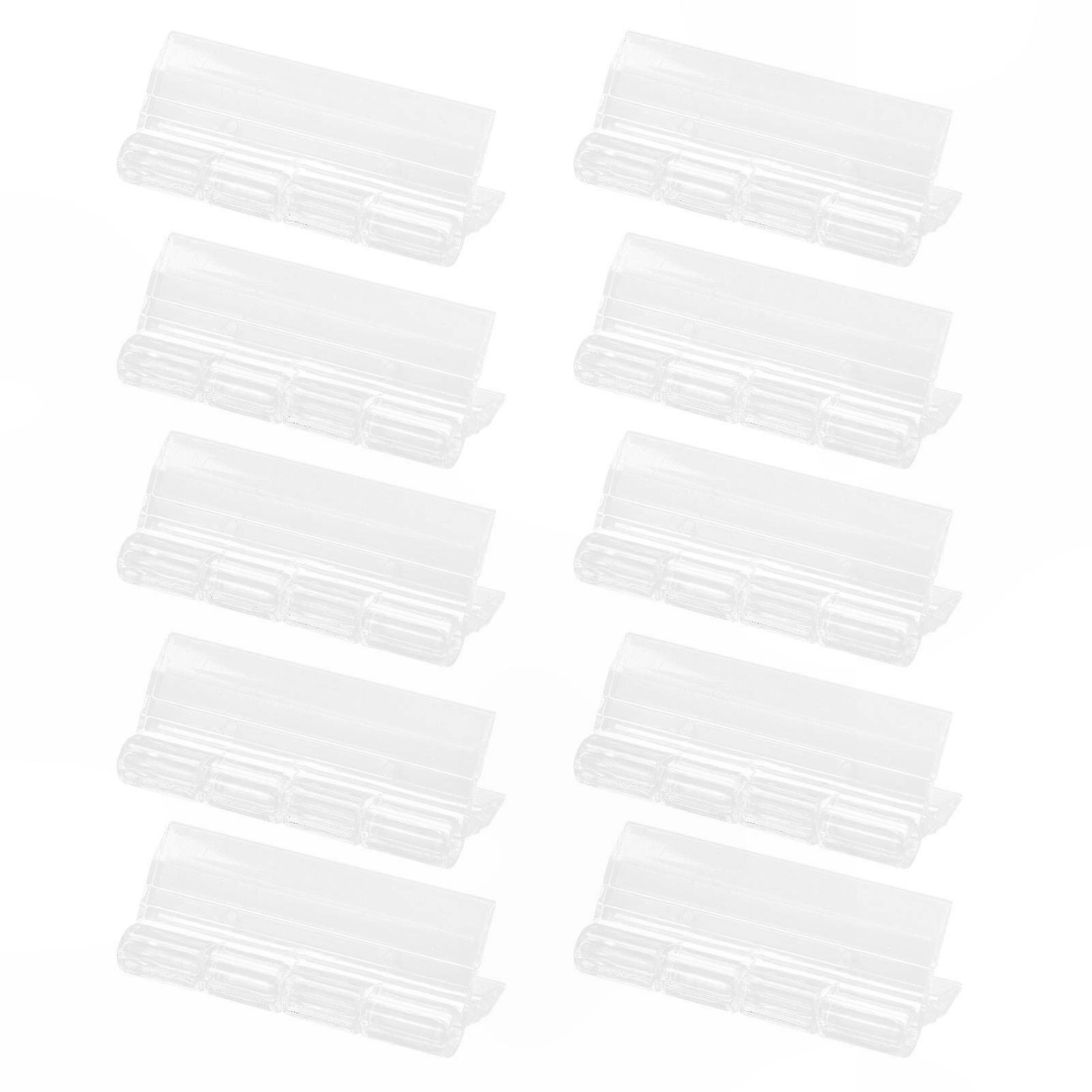 For Box Folding: 10 Pcs Transparent Acrylic Hinges