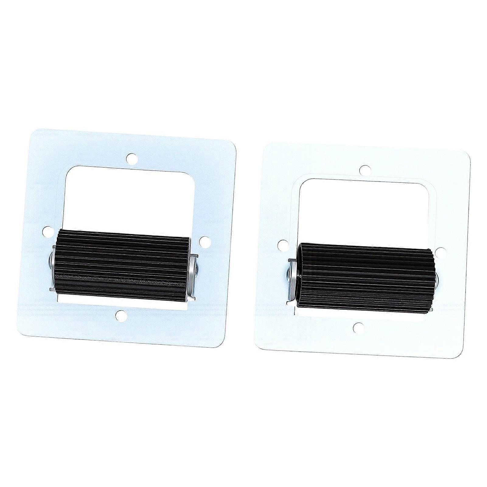 2PCS Cable Pulling Helper with Roller Guide 86 Type Wall Box Wire Threading Plate for Electrical Installation and