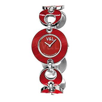 V&l Operates Rock Watch for Women Analog Quartz with Stainless Steel Bracelet VL060202