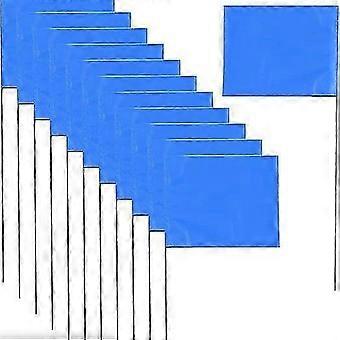 50pcs red and blue landmark flags, signal flags, sign flags, small red flags, steel wire flagpoles, and 50pcs blue sign flags (flag size 10*127CM