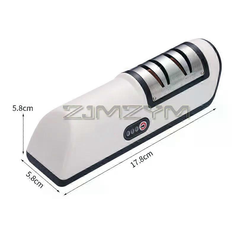 Electric sharpener, fully automatic handheld sharpener, fast and efficient kitchen gadget with USB charging black