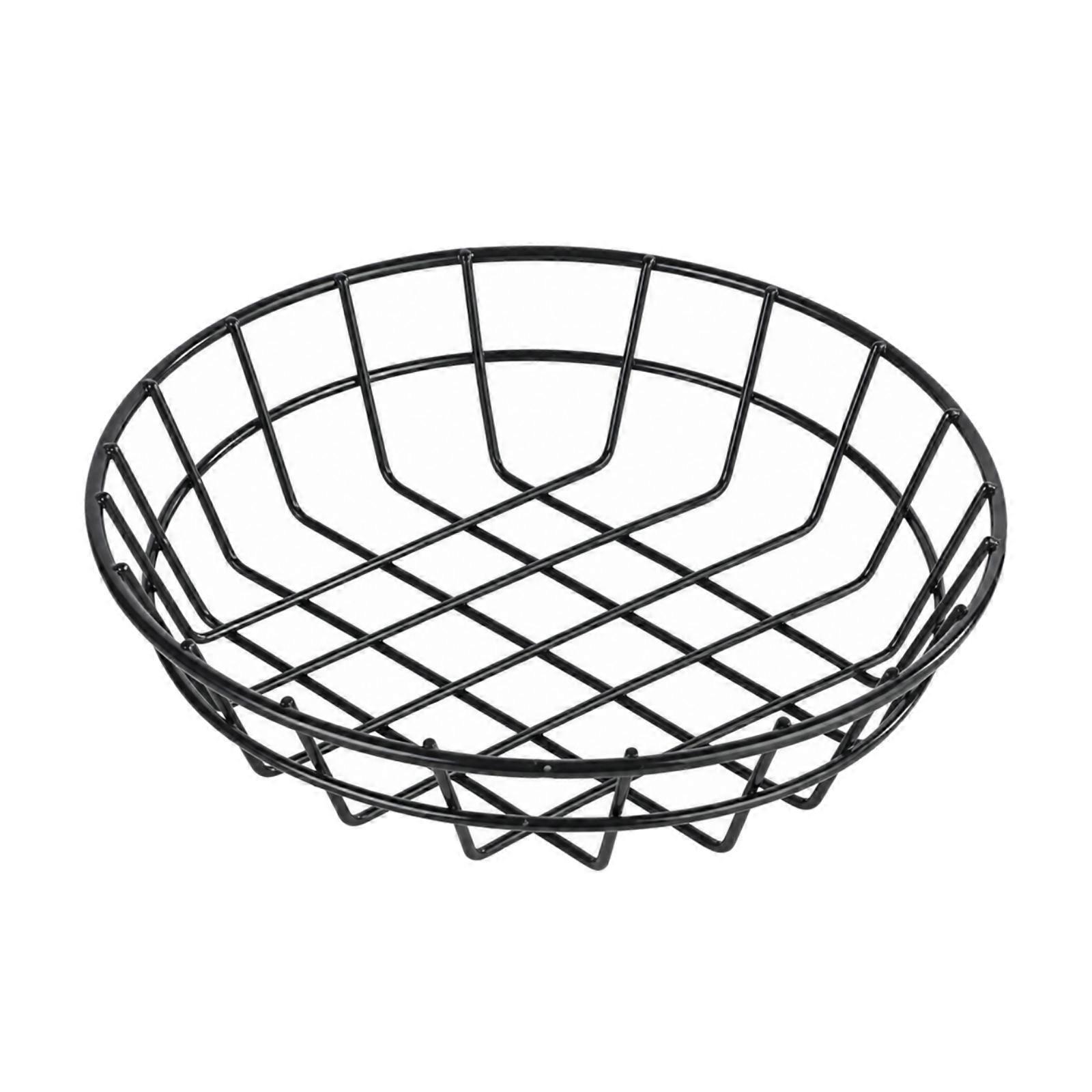 Metal Wire Serving Basket Liner Compatible Ventilated Wire Basket with Raised