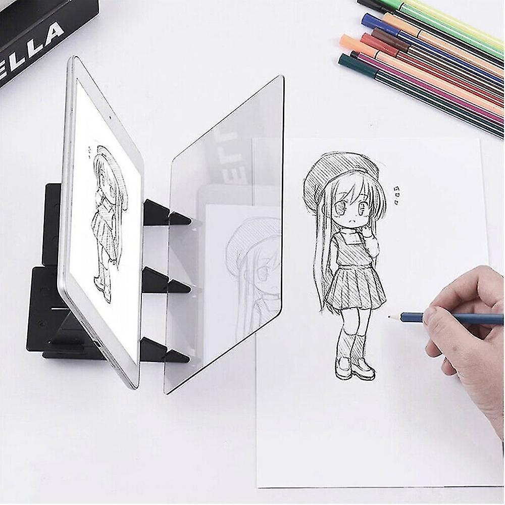 Optical Imaging Drawing Board Lens Sketch Mirror Reflection Dimming Bracket Holder Painting Mirror Plate Tracing Table Plotter