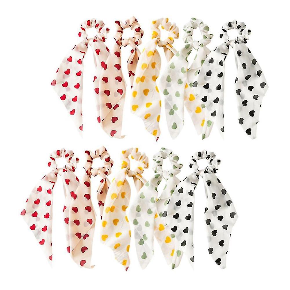 Assorted Color Hair Scrunchies 10x