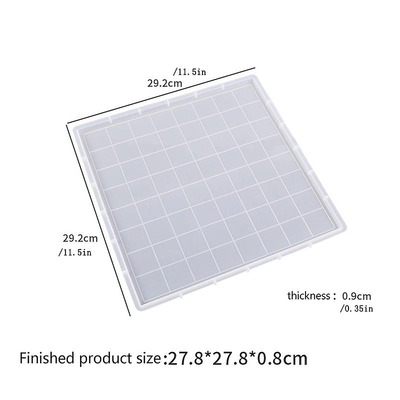 Internasjonal sjakk Crystal Epoxy Mold Sjakkbrikker Sjakkbrett Silikonform