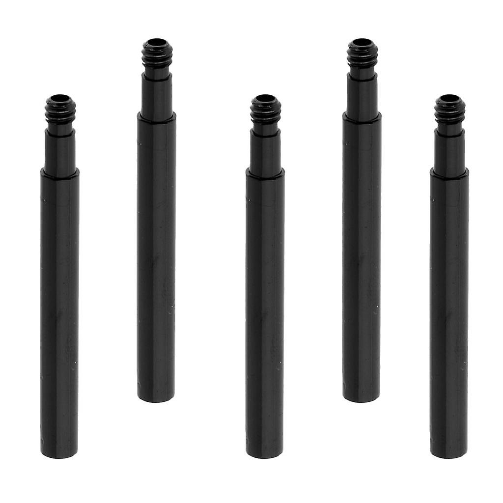 Sabit Dişli Bisiklet/Yol Bisikleti için 5 Adet Presta Vana Uzatıcı Siyah 60mm