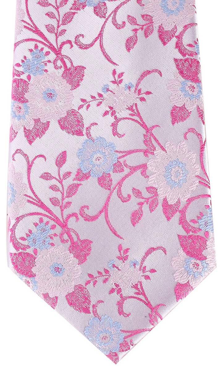 David Van Hagen Floral Tie - Pink
