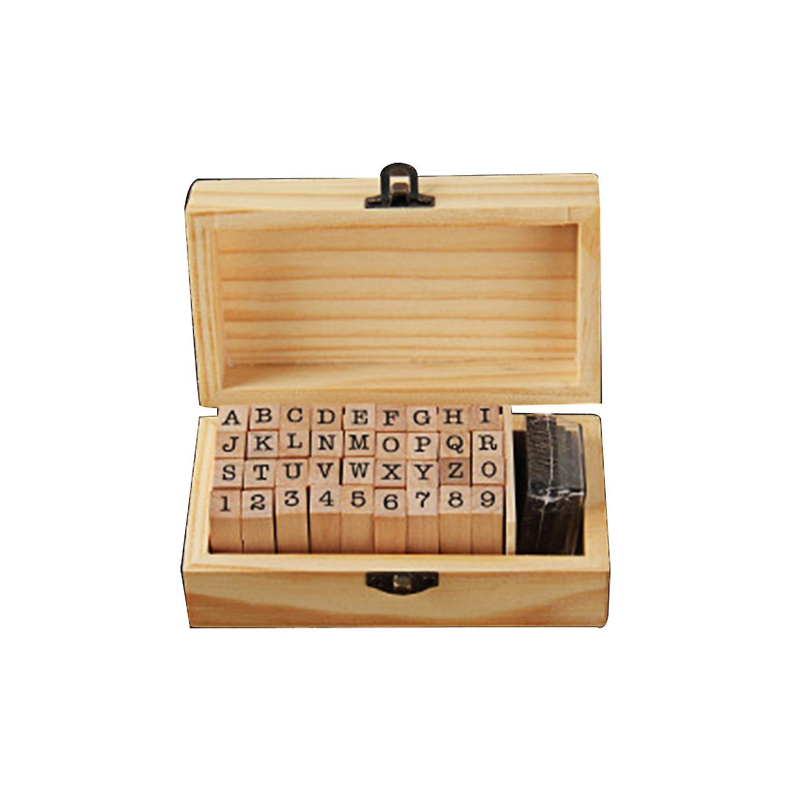 Lemn Alfabet ștampile Regulate Script-ul rapid lemn uscat din lemn alfabet litera numărul de simboluri ștampile pentru manualul de