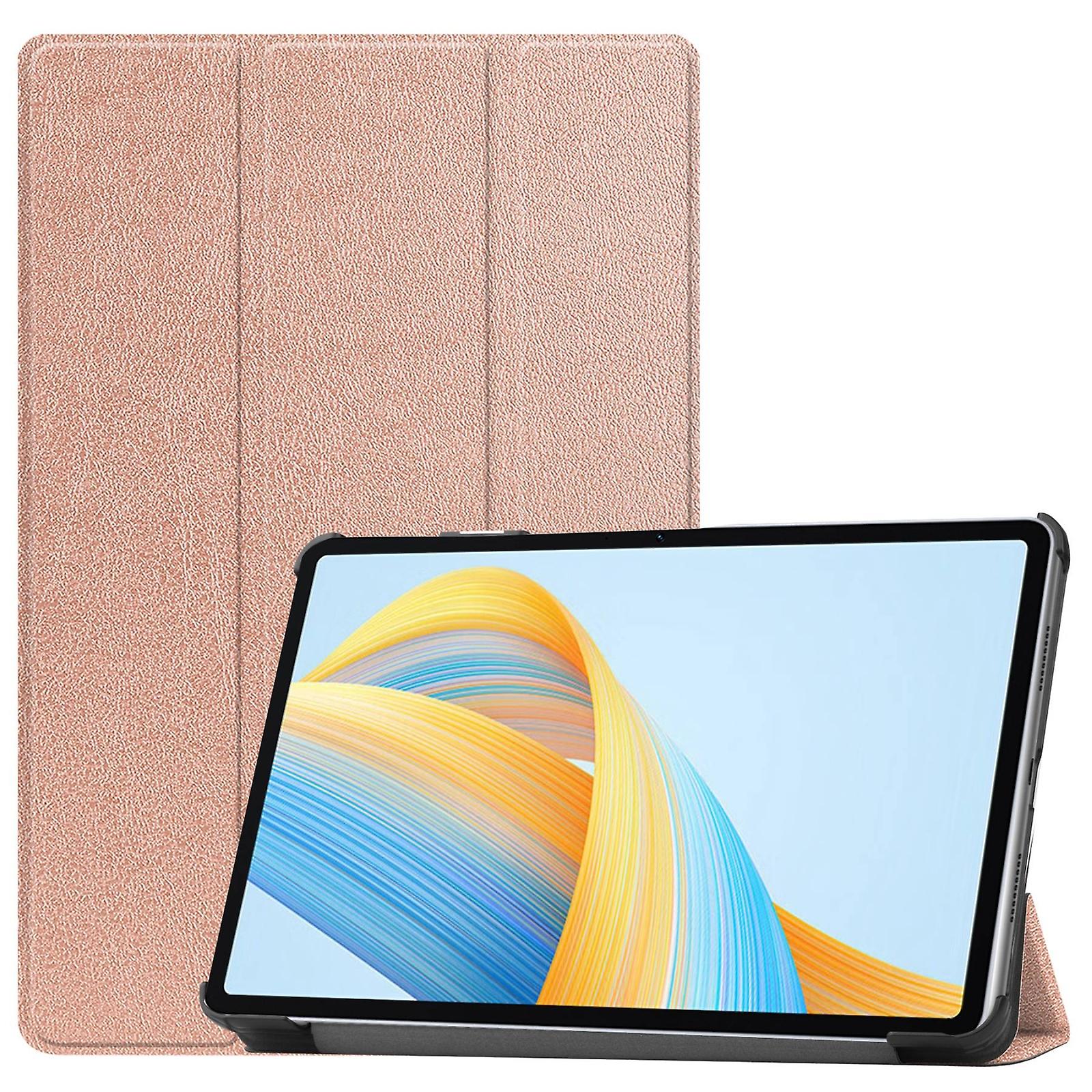 3-Fold Custer Texture Leather Case For Honor Pad V8