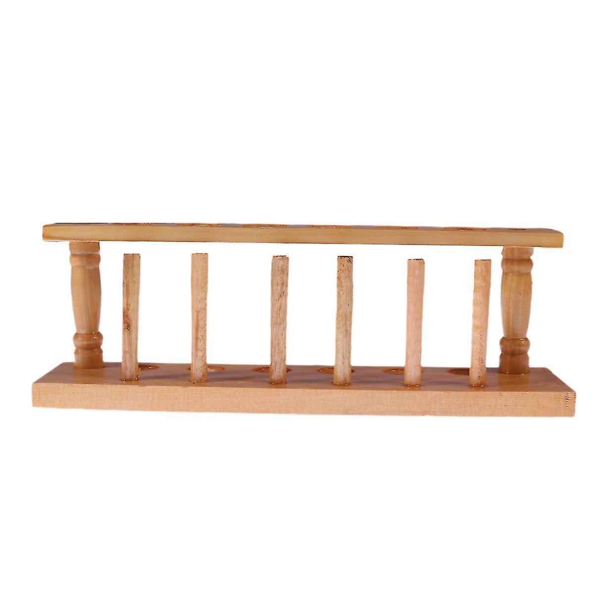 1pc Test Tube Rack Lightweight Corrosion-resistant Durable Wooden Pipe Stand Test Tube Holder For La