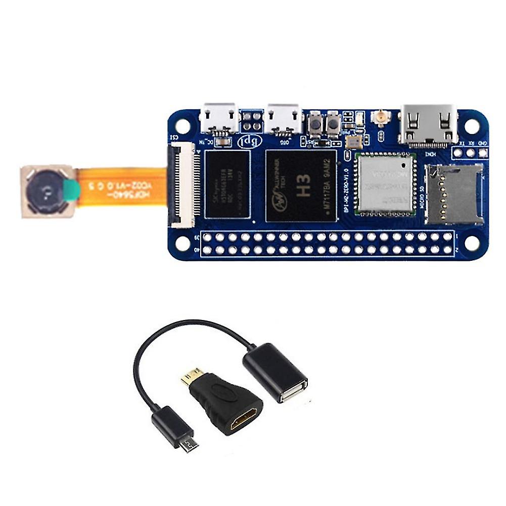 For Pi M2 Zero Quard-core Alliwnner H3 512mb Board+ov5640 Camera+usb Cable Wifi