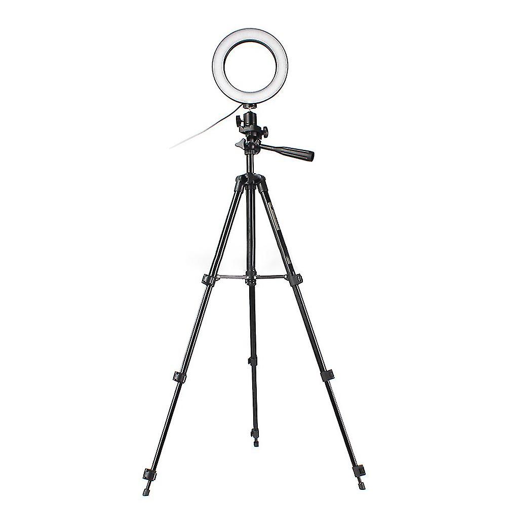 Dimmable Led Lighting Ring Makeup Flash Light Lamp Phone Camera Selfie Tripod  hy