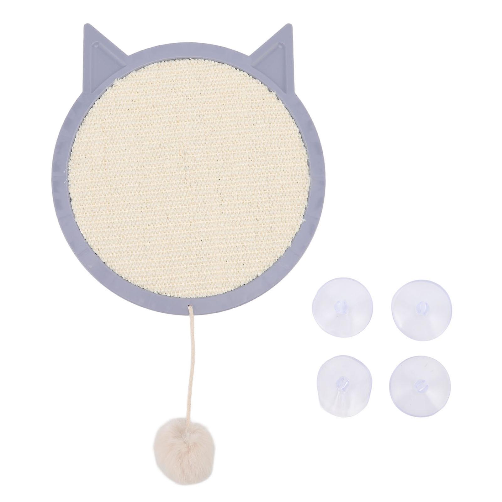 Sisal Cat Scratching Board with Strong Suction Cup Decorative Furniture Protector Cat Scratching Board for Home Type B