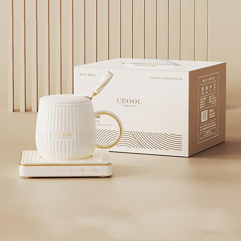 CEOOL  Electric Heating Coaster Ceramic Cup