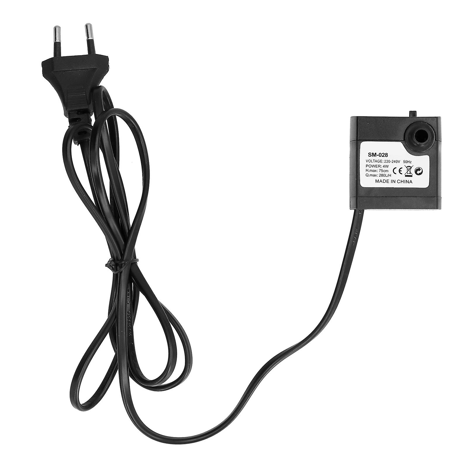 Mini Submersible Water Pump for Aquarium Pond Fountain Hydroponic Circulation 4WEU Plug 220V