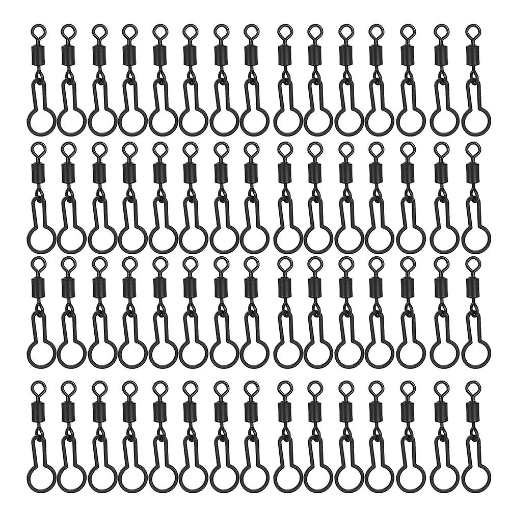 60pcs 2.8cm/1.1in Carp Fishing Swivels for Connecting PVA Mesh Bags, Fishing Accessories and Terminal Tackle