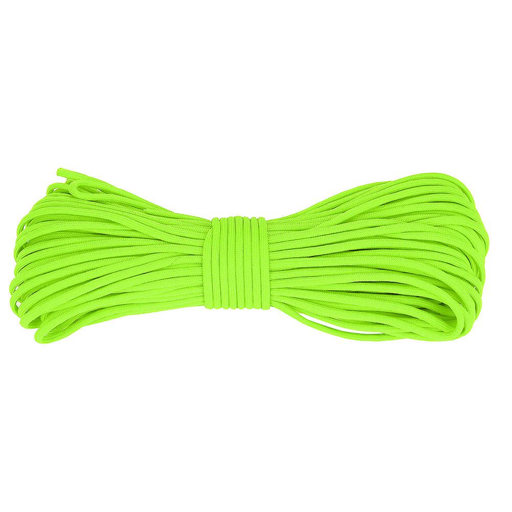 31m Reflective Multi Functional Paracord Lanyard 7 Strand Core Rope for Camping Hunting Green