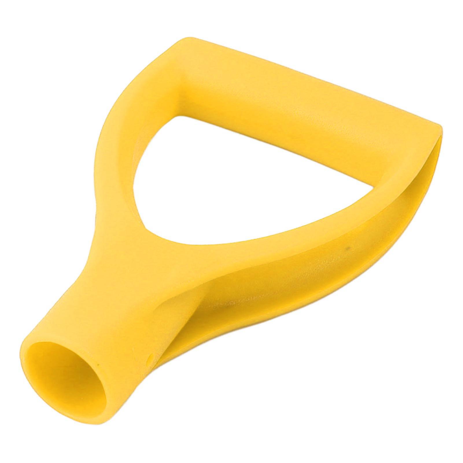 Touch Fork Shovel Handles Shovel Handles D Type 32mm ID Plastic Quick Installation Snow Shovel Handle for Digging Raking Tool Yellow