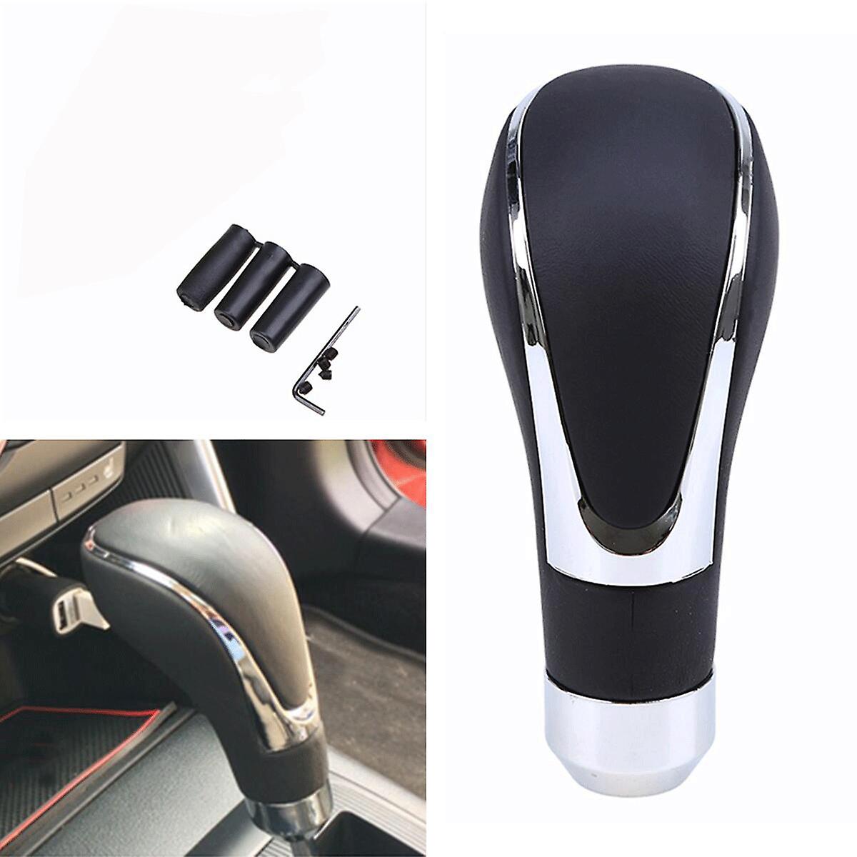 Universal Leather Automatic Auto Car Gear Stick Shift Knob Shifter Lever Cove