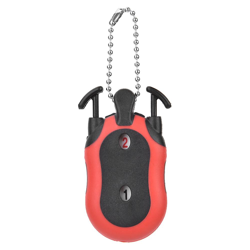 Portable Golf Bag Shape Golfing Score Counter Training Practice Competition Accessory (red)