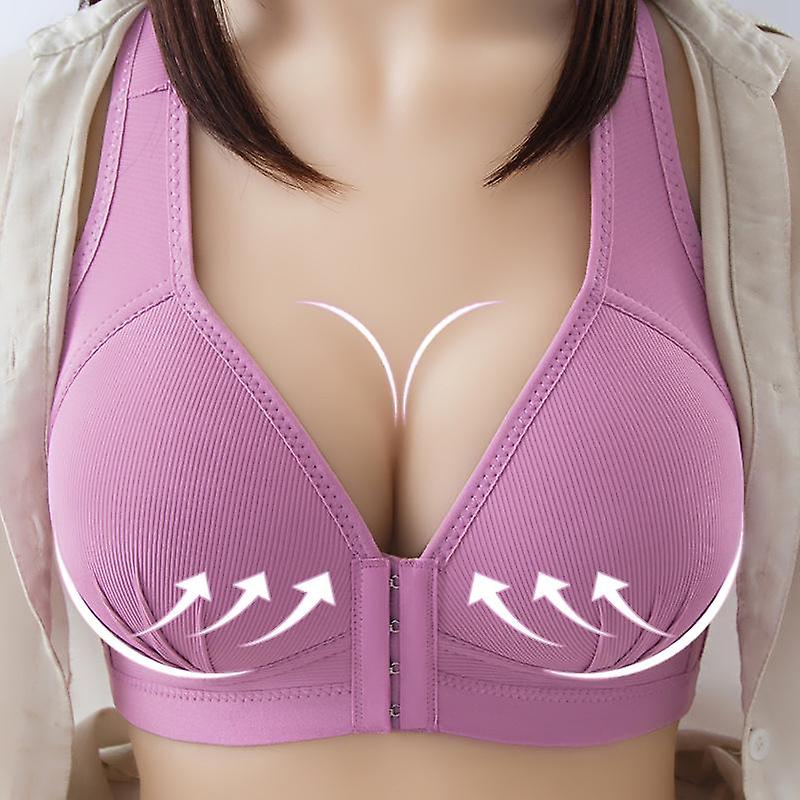 Bra Front Closure Solid Color Plus Size Sexy Push Up Brassiere Wireless Seamless Invisible Bras Without Bones For Women Tube Top