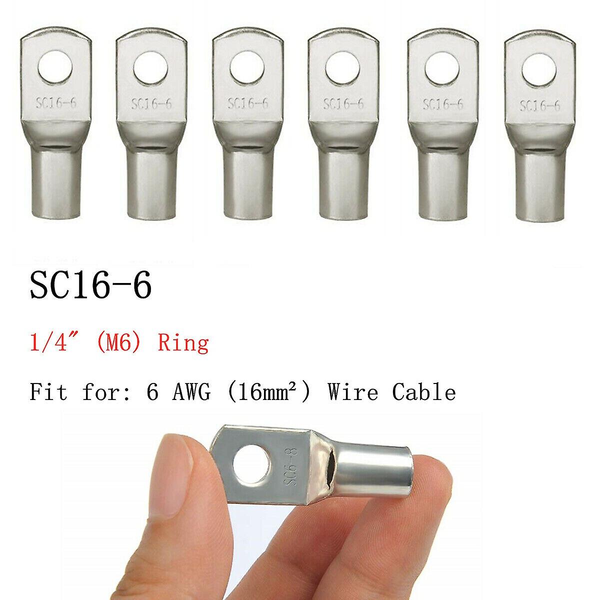 100/50/25 / 10 قطع 4-25mm تشكيلة المعلبة النحاس العروات حلقة تجعيد المحطات بطارية سلك لحام كابل موصلات كيت