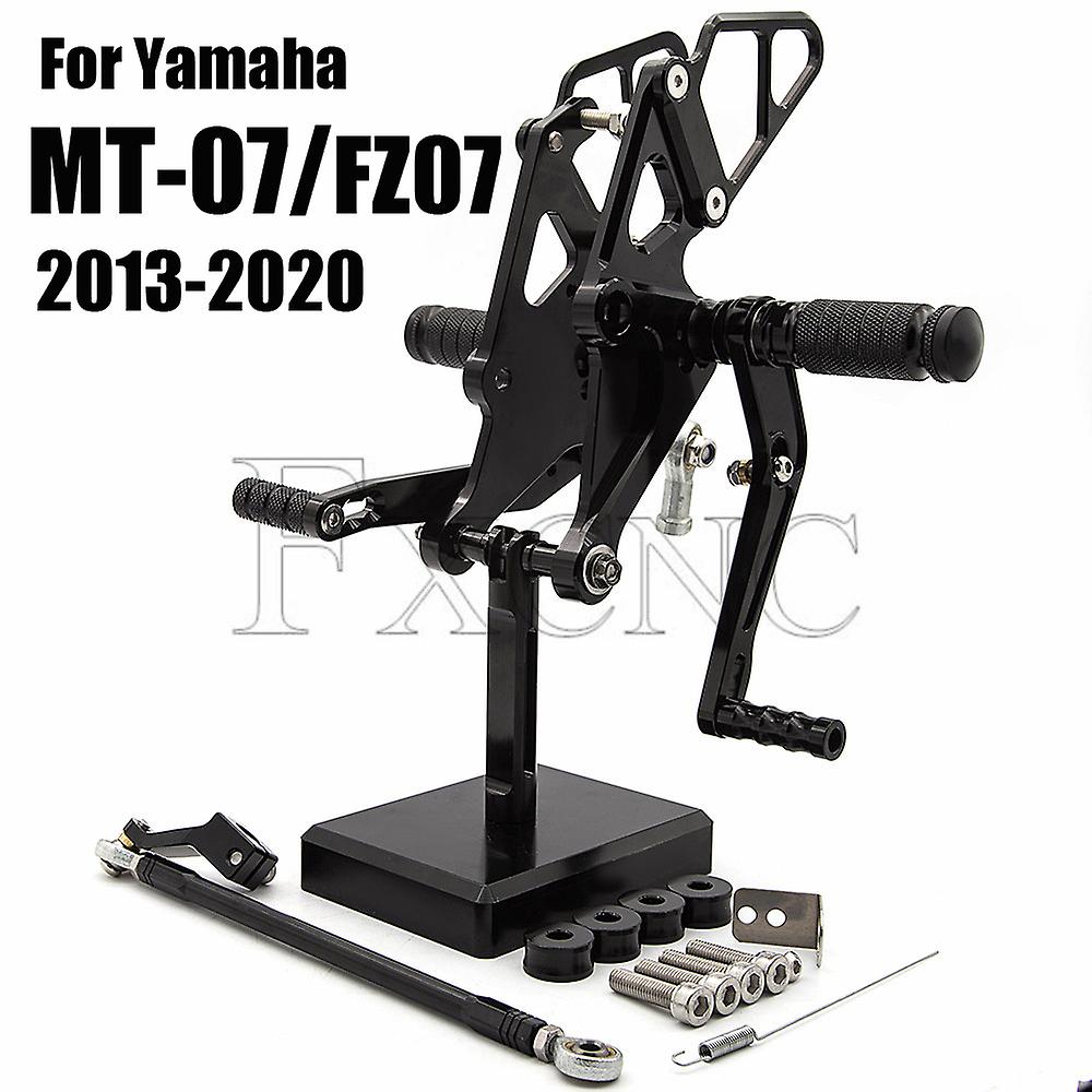 CNC Einstellbare Fußrastenanlage Fußrasten Fußstütze Quick Shift für Yamaha MT07 FZ07 MT-07 MT 07 FZ-07 2013-2020 Motorrad Fuß zubehör