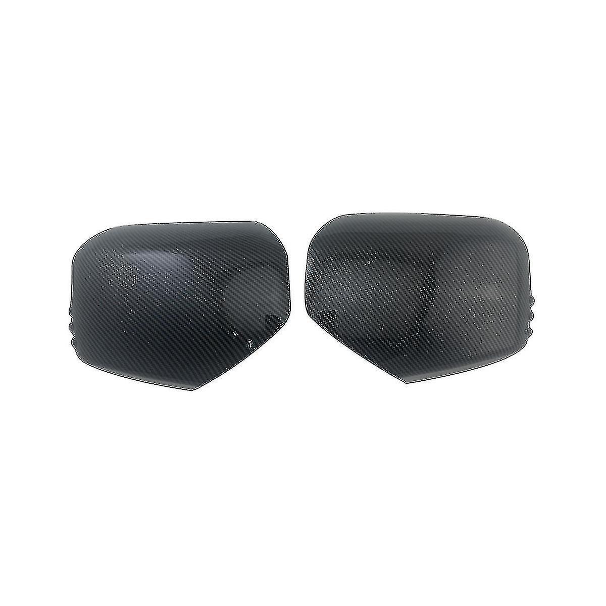 Car Carbon Fiber Rearview Side Glass Mirror Cover Frame Side Mirror Caps For L200 Triton 2006-2014