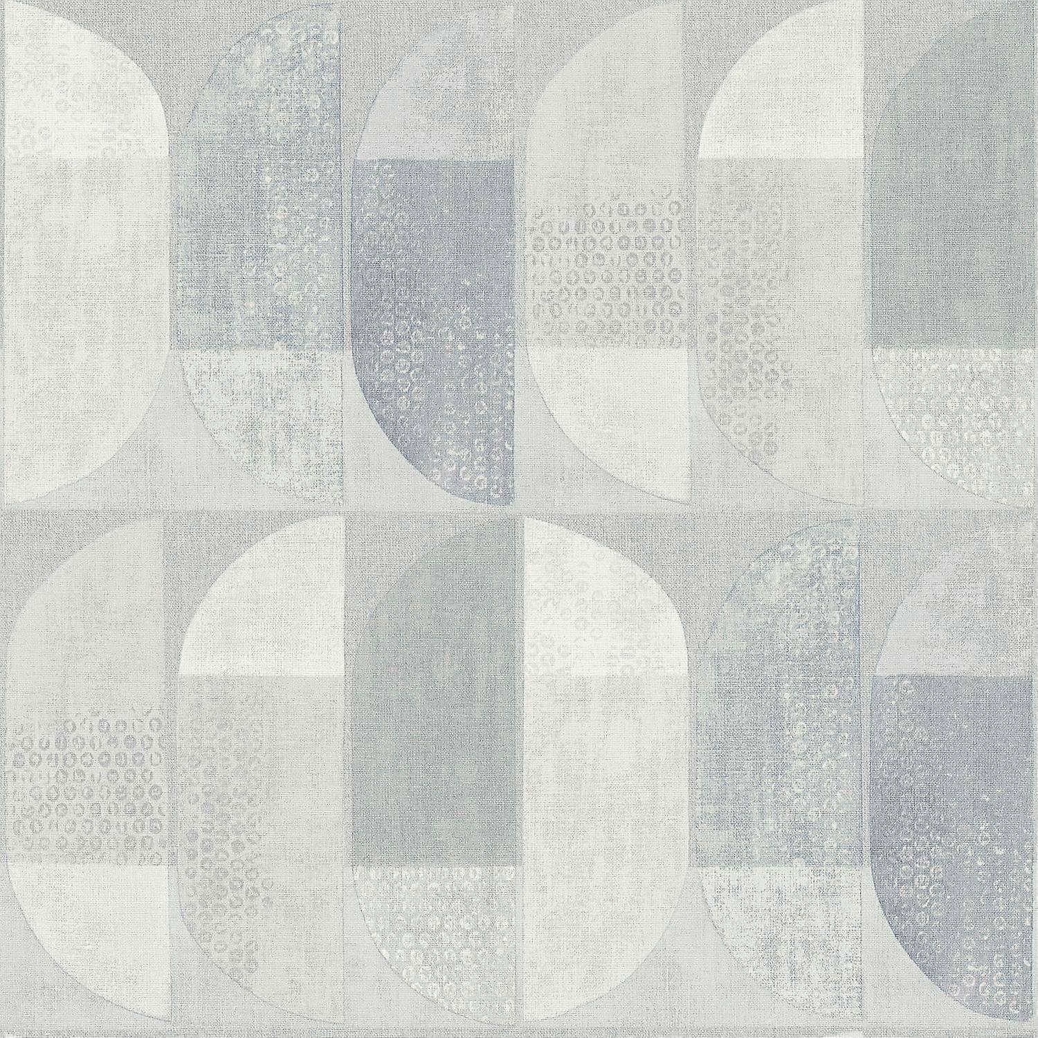 Graphic non-woven wallpaper wall Profhome 375315-GU slightly textured with graphical pattern matt grey