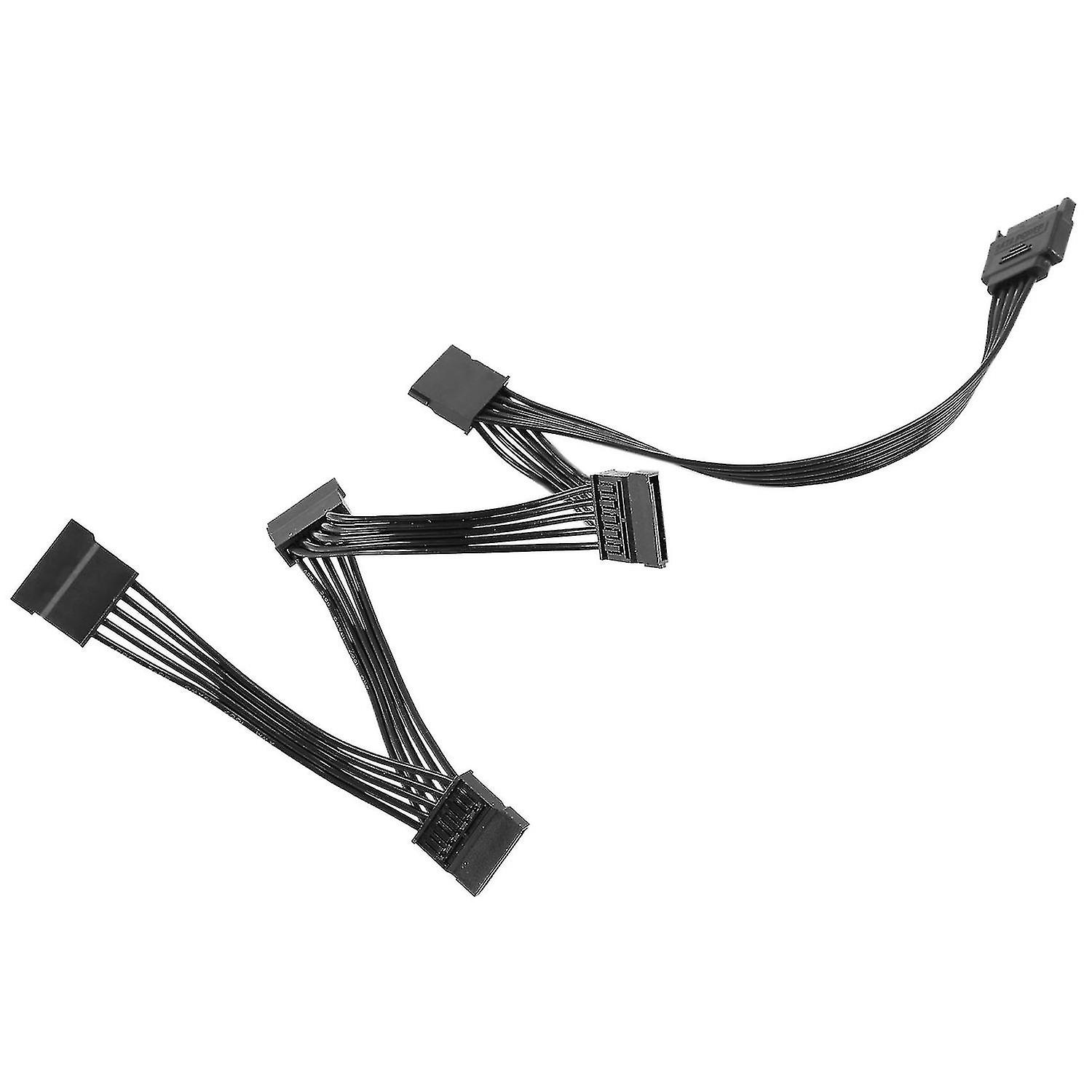 15 Pin Sata Extens Drive Cable 1 To 5 Fe Splitter Adapter Cable