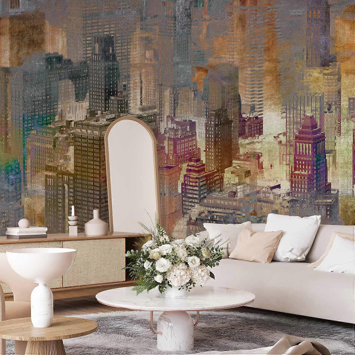 Seinämaalaus - Kaupunki sumussa