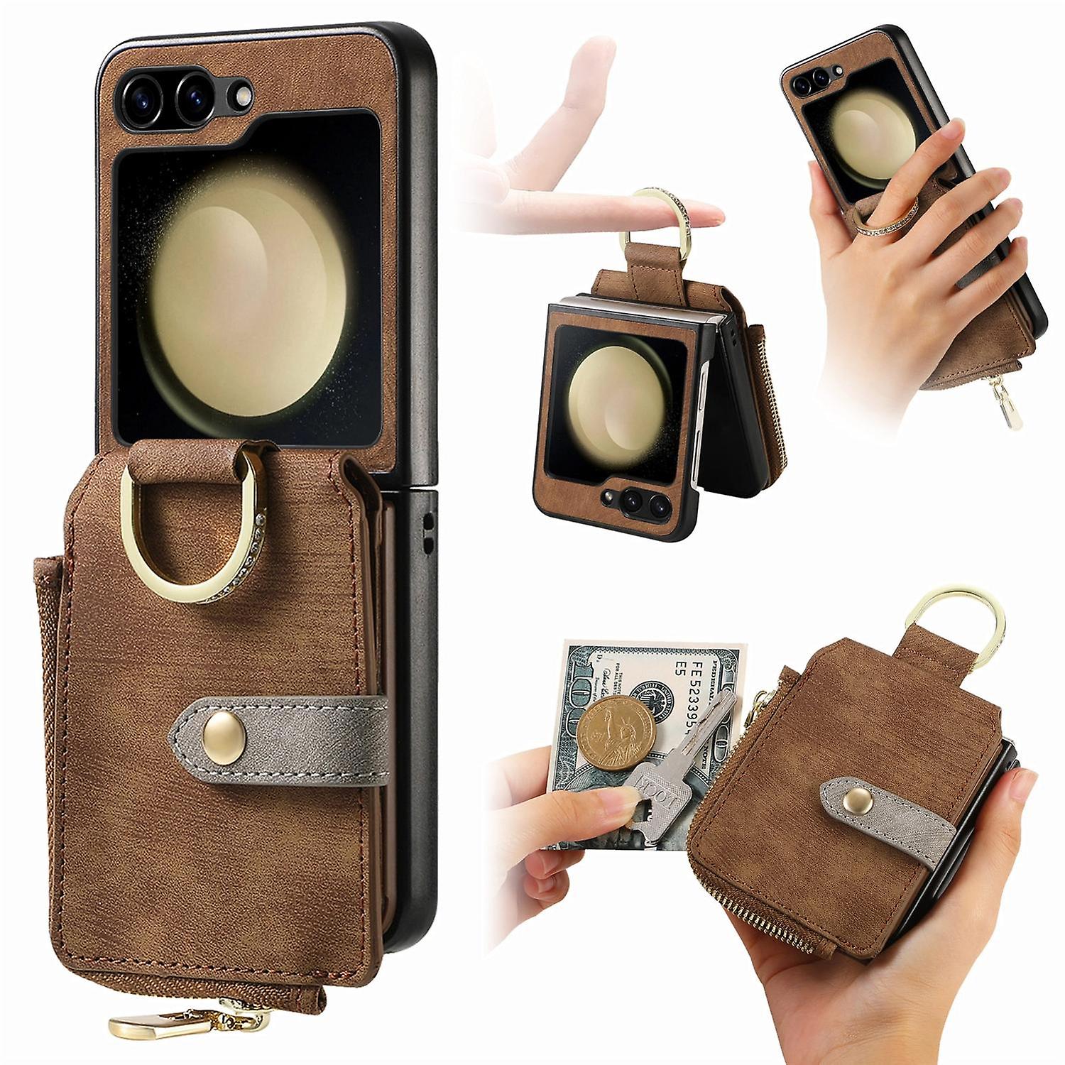 Retro Ring Vertical Phone Case For Samsung Galaxy Z Flip6