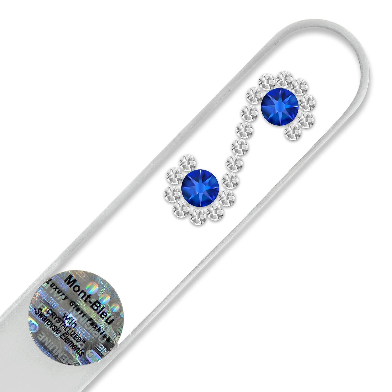 Mont Bleu Infinity Crystal Nail File LE-14 - Capri Blue - Crystal