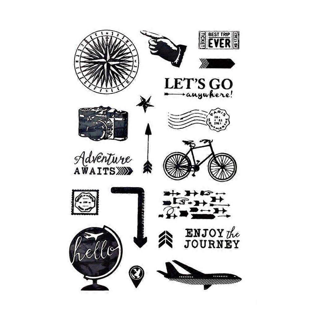 Clear Silicone Stamp Scrapbooking Decorative Stencil for Journaling Card Making