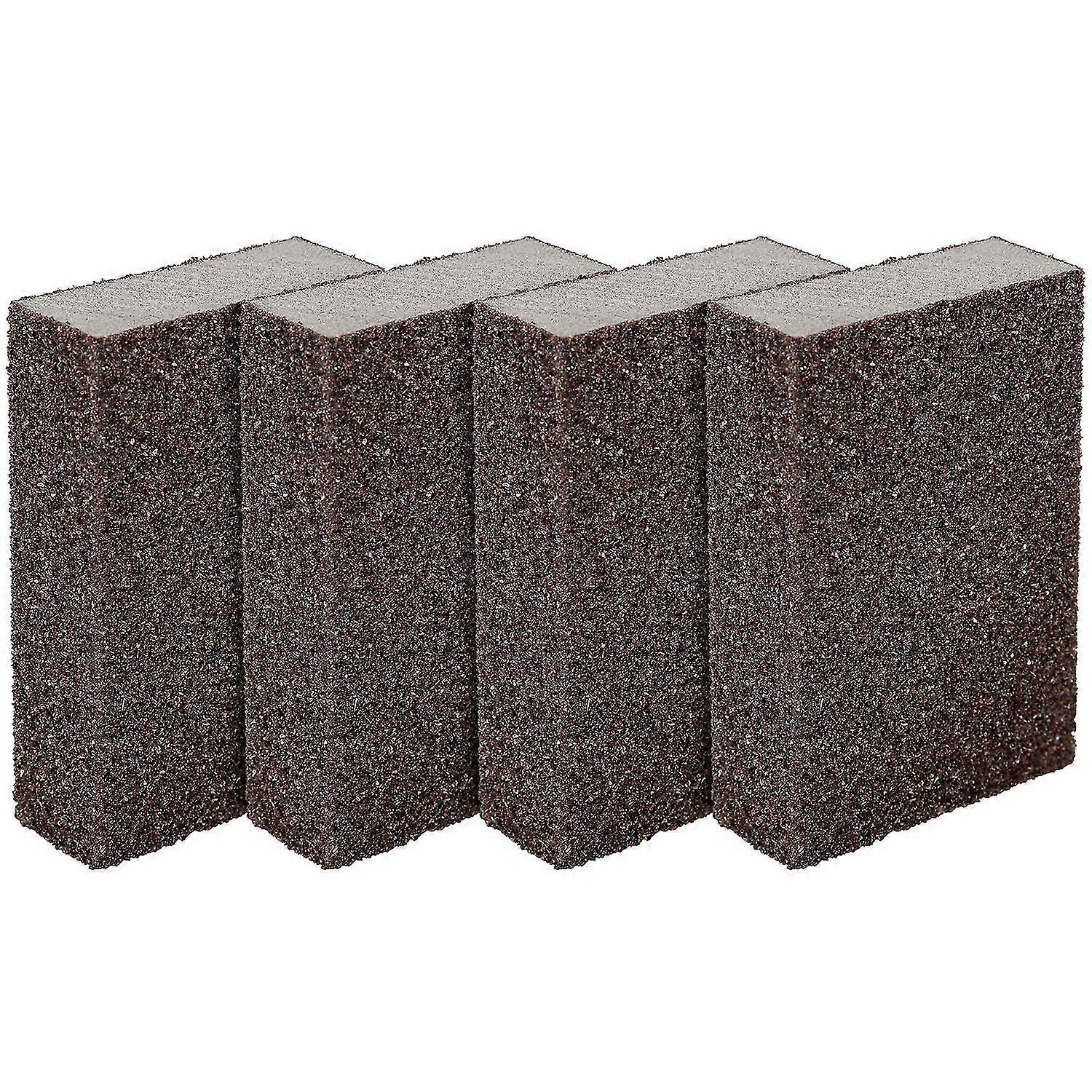 Set Of 4 Sanding Sponges/blocks For Wet And Dry Surfaces, Coarse (grade 80 To 100) Sanding