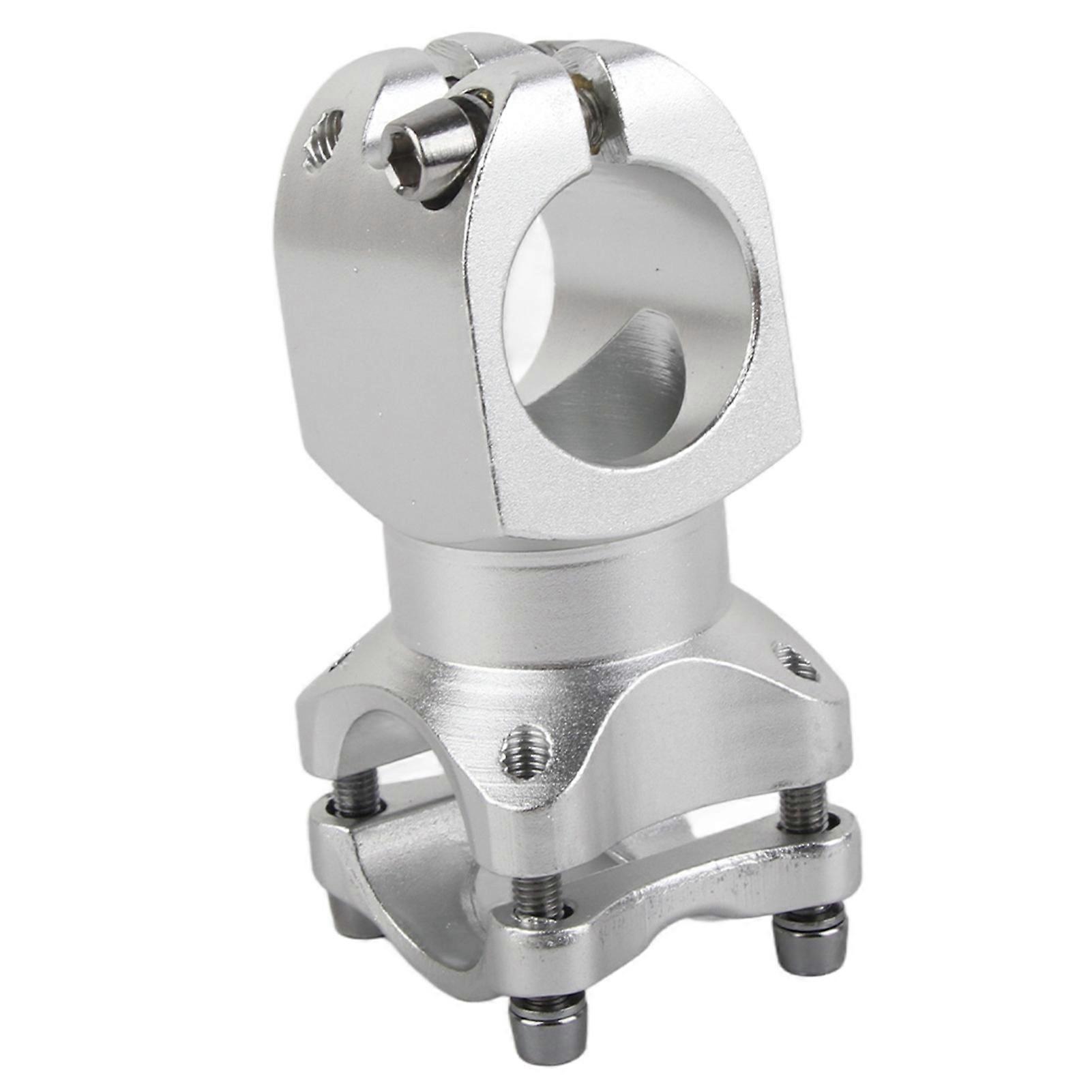 25.4 x 38 Aluminum Alloy Mountain Bike Short Handlebar Fixed Stem Cycling Accessory (Silver)