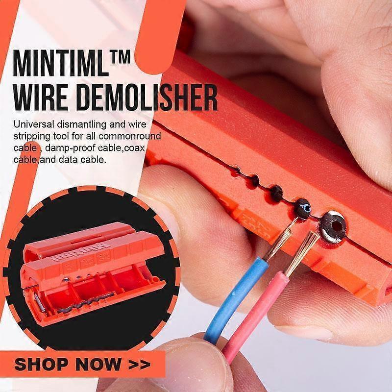 Electrician's Multi-Function Rotating Cable Stripper for Fast Wire Stripping