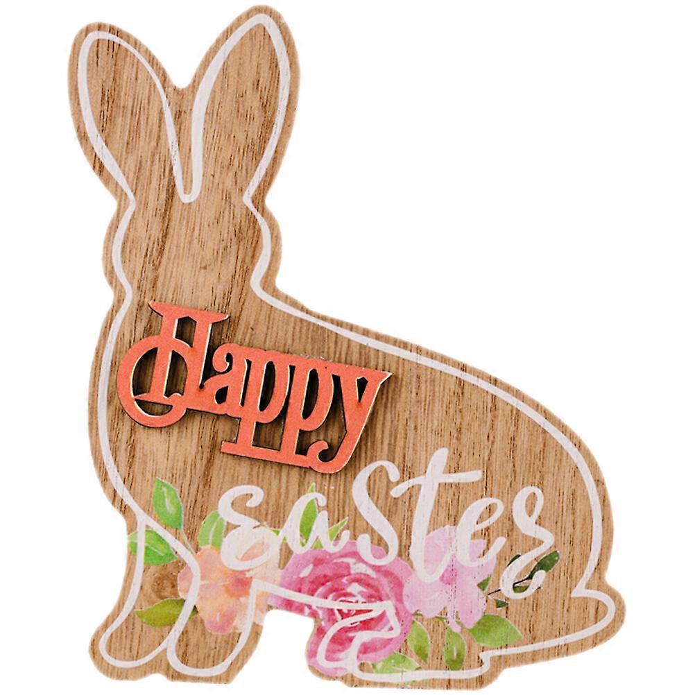 Easter Table Sign Easter Bunny Table Wood Sign Happy Easter Table Centerpiece