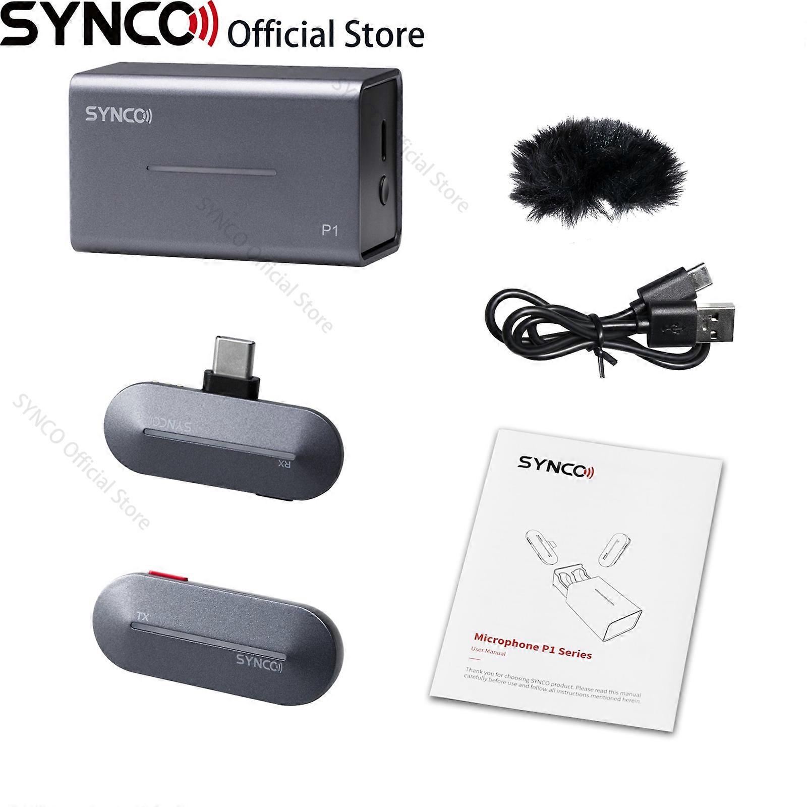P1s Wireless Lavalier Microphone For Iphone Android Type C Audio Video Recording Mini Mic Smartphone Portable Studio