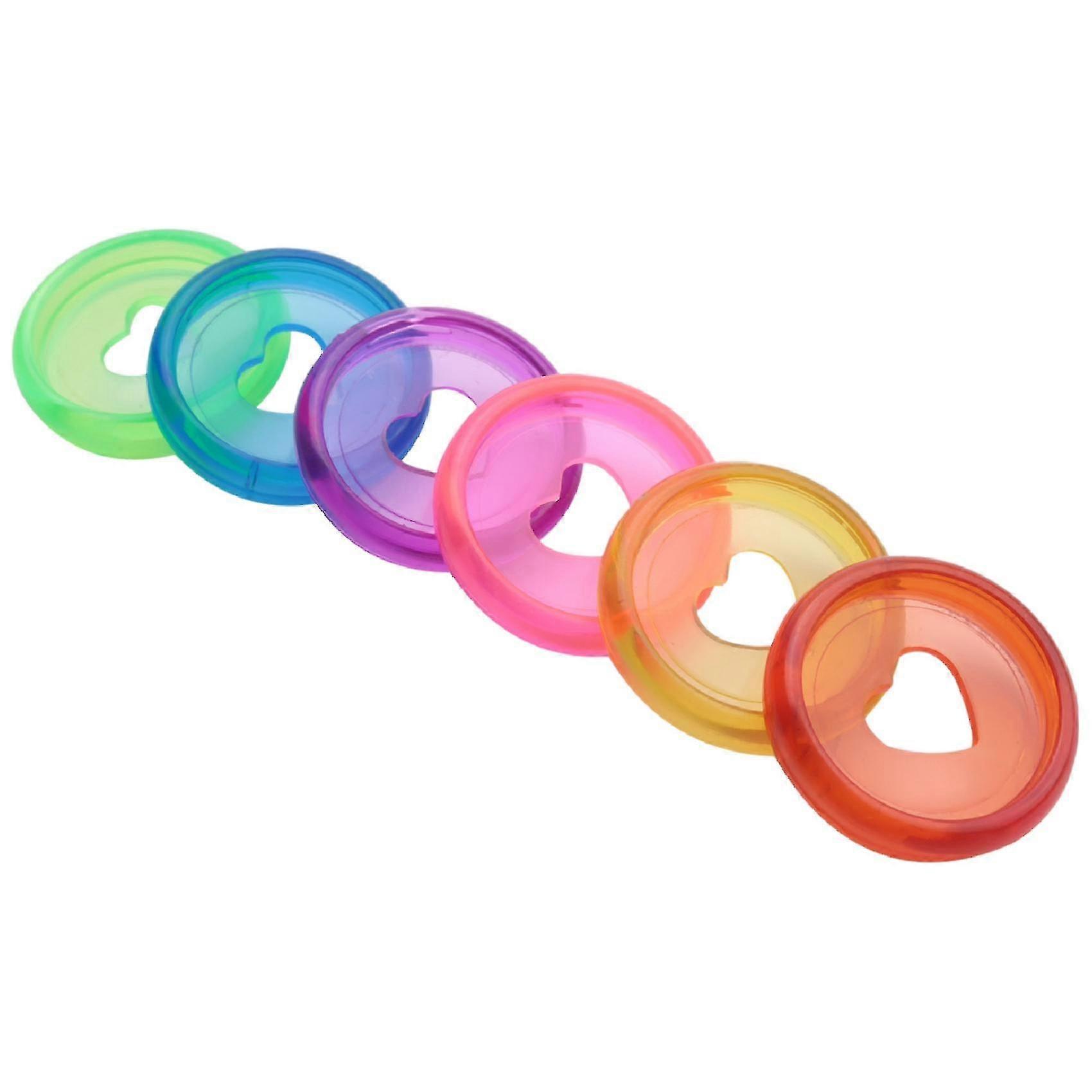 Elevate Your Organization With 60 Pcs 24mm Plastic Discs , Heart Binder Rings For Diy Projects And Document Management