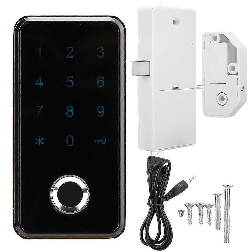Smart Keyless Fingerprint Digital Password Electronic Lock For Cabinet File Locker(gold)