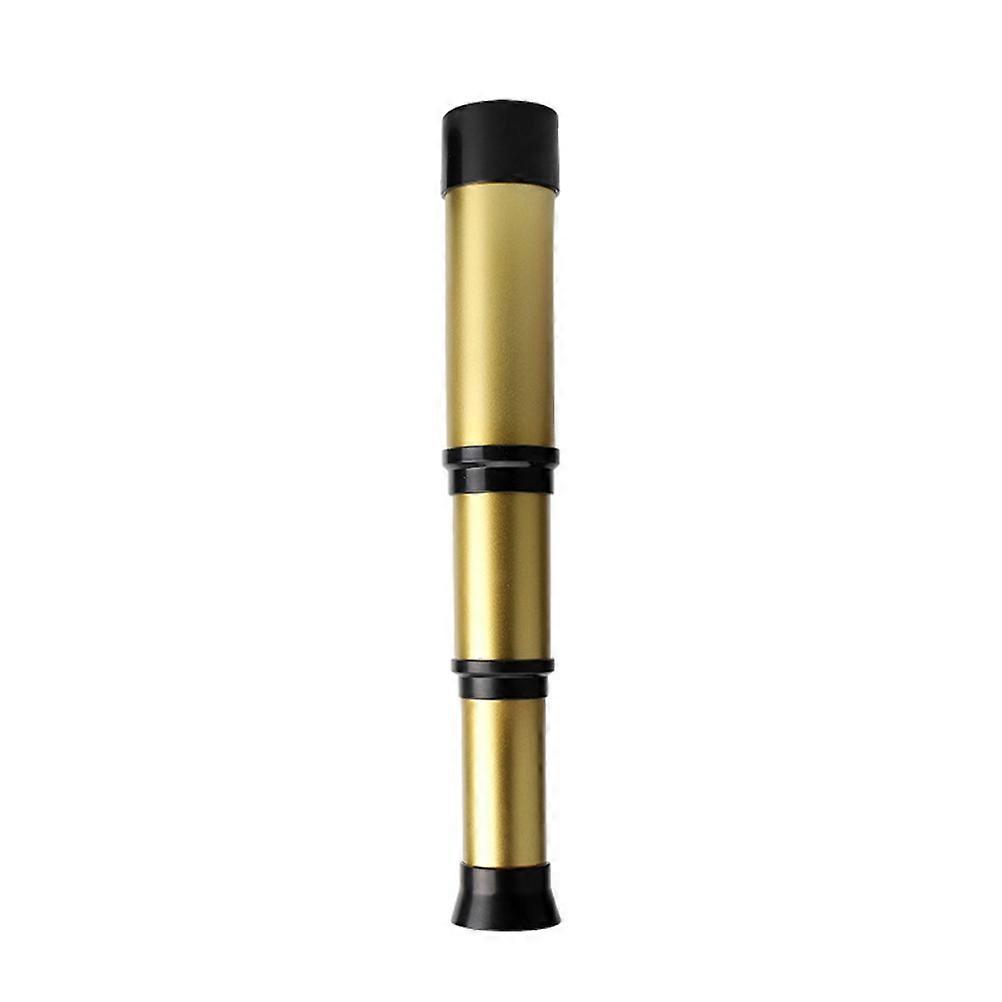 Single-Tube Telescope Retractable Telescope Science Experiment Toy Kids Telescope Toy (Golden)