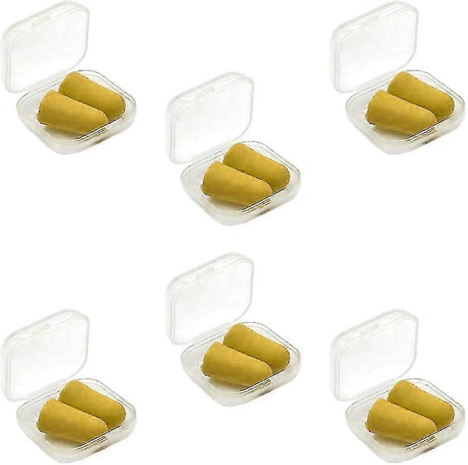 6 par ørepropper, ørepropper til at sove, ørepropper i blødt skum, støjreducerende ørepropper, til at sove