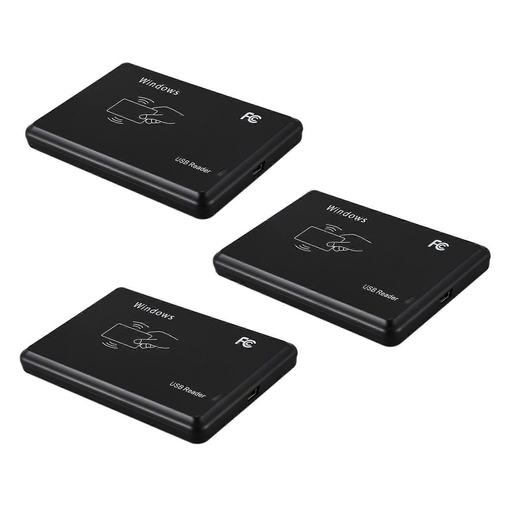 3x Usb Rfid Desktop Id Card Reader Contactless Card Reader