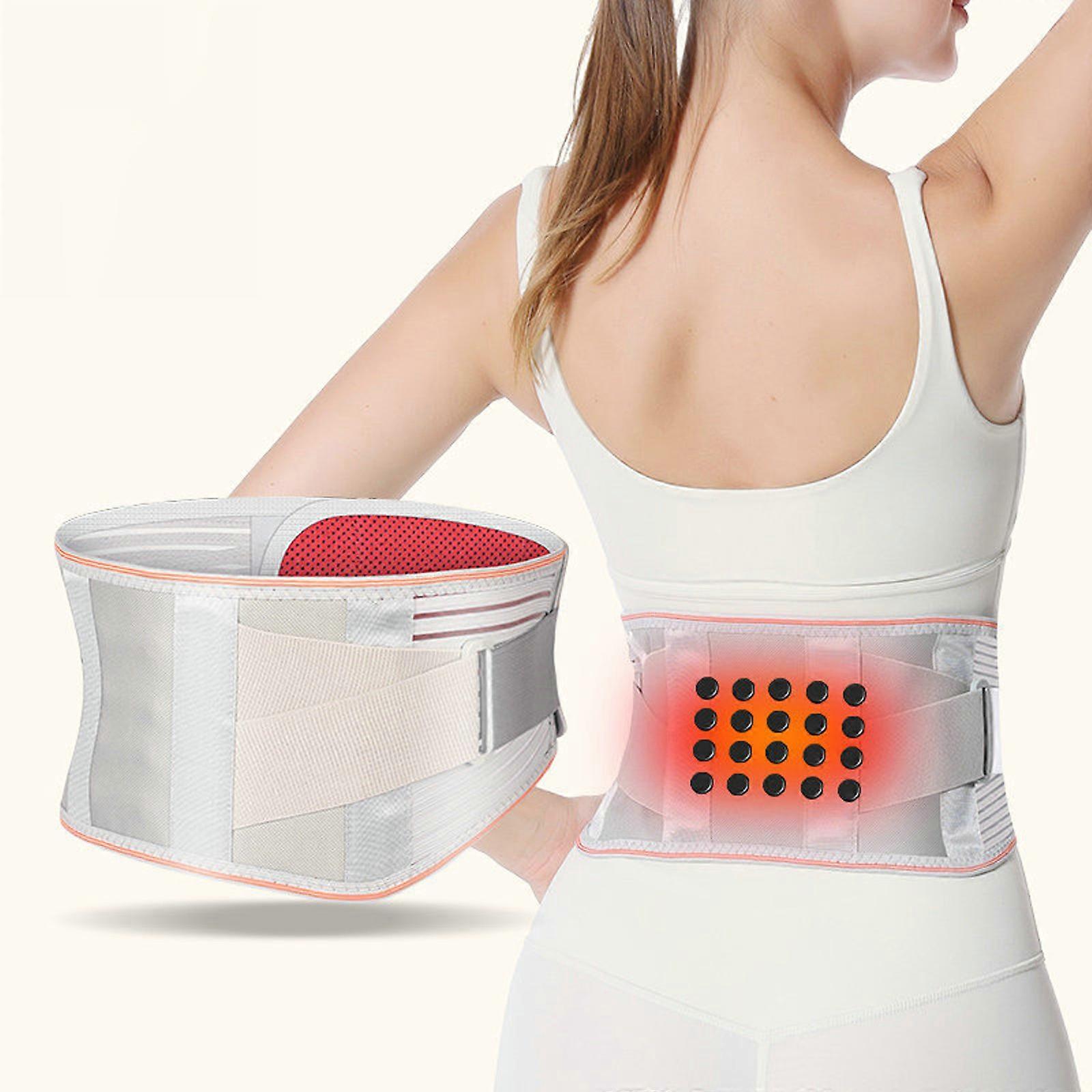 Christmas Waist Support Belt With Magnet, Magnetic Back Braces For Lower Back Pain Relief, Self Heating & Soothing Back Support Belt With 4 Support St