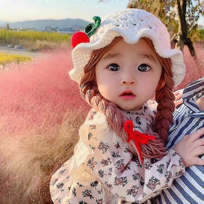 Headband Cute Idyllic Handmade Knitted Girl Twist Braid Hat Infant